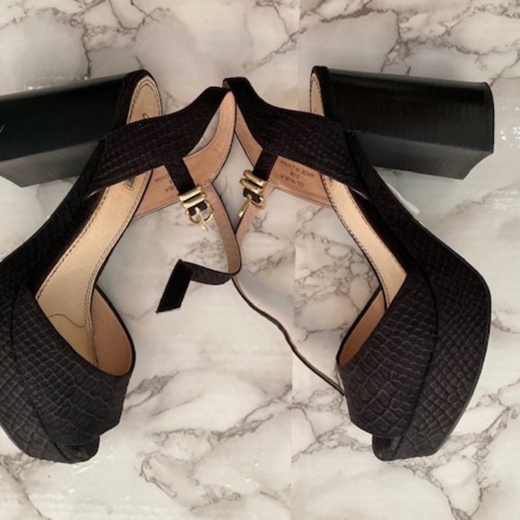 Topshop Platforms Sandals Size 38 Black - Picture 5 of 6